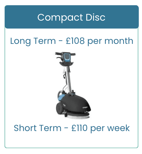 Compact Disc Scrubber Dryer for Hire