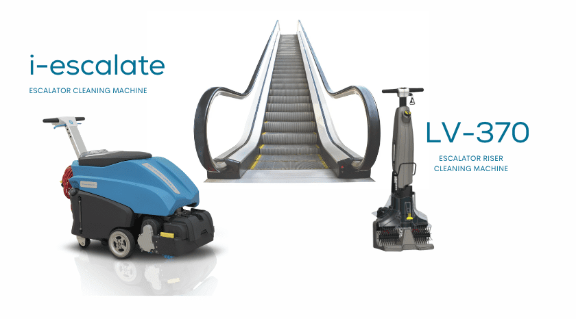 Escalator cleaning